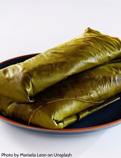 Banana leaf tamale